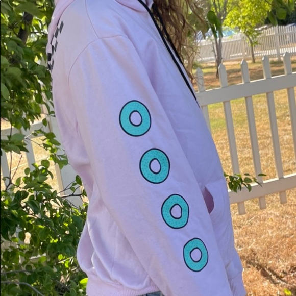 Cute donut hoodie light pink. - Picture 2 of 3